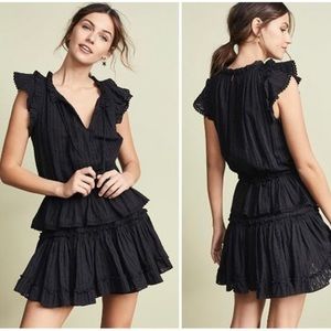 MISA Los Angeles Lillian Black Mini Dress